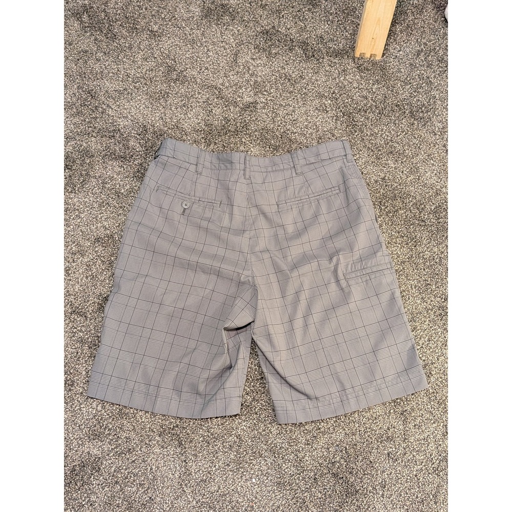PGA Tour Mens Grey Glen Plaid Golf Shorts Stretch Size 34 Performance Active - Picture 4 of 8